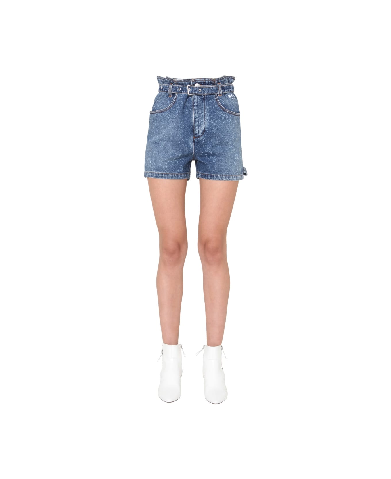 MSGM Denim Shorts - BLUE