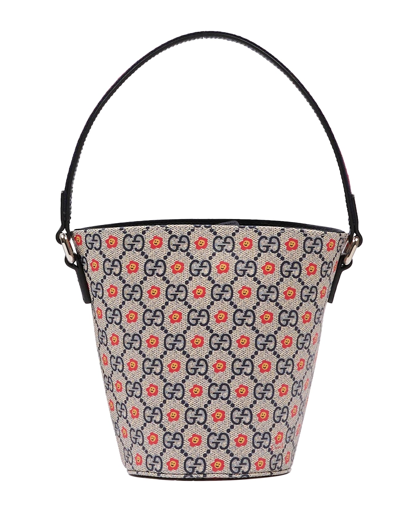 Gucci Blue Bag For Girl With Flowers - Blue