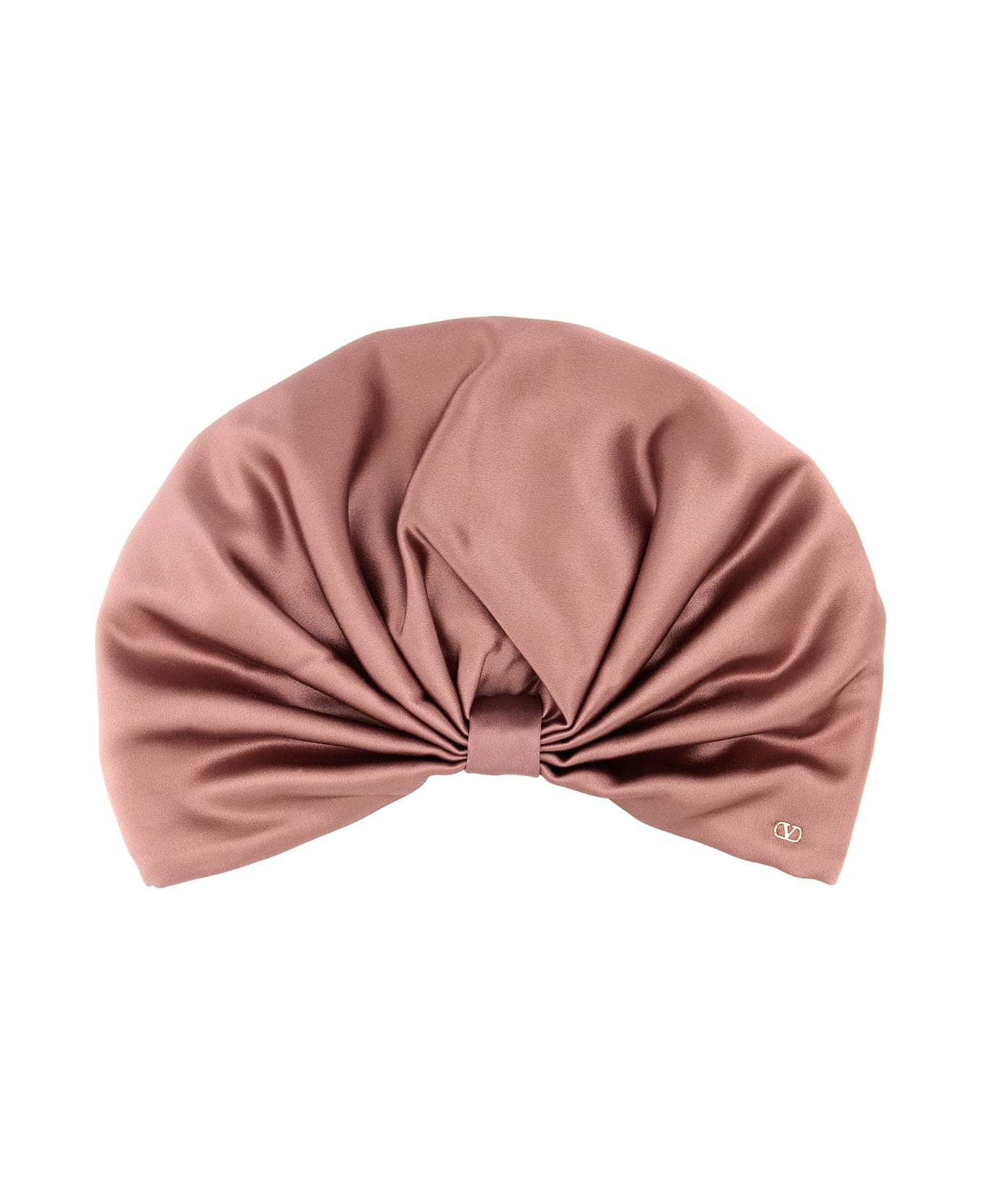 Valentino Garavani Silk Turban Scarf - GOLD