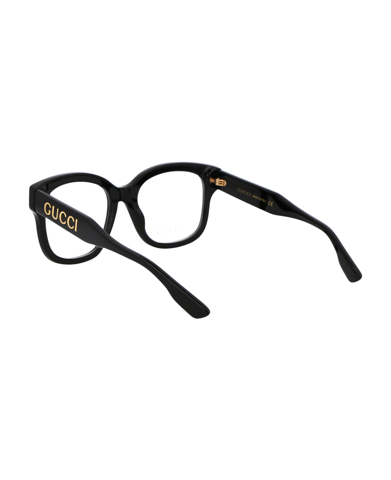 Gucci Eyewear Gg1155o Glasses - 001 BLACK BLACK TRANSPARENT