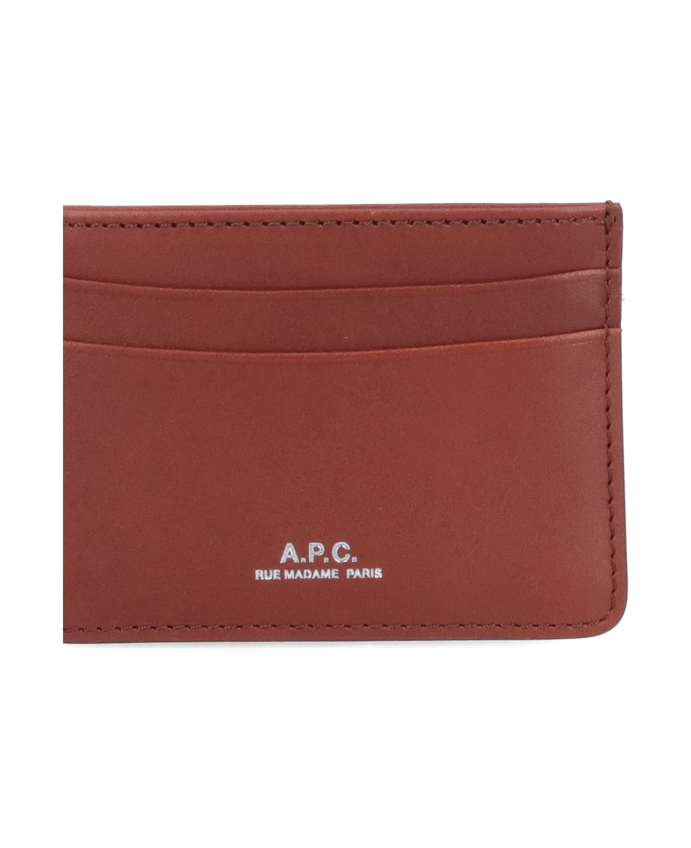 A.P.C. Card Case - Brown