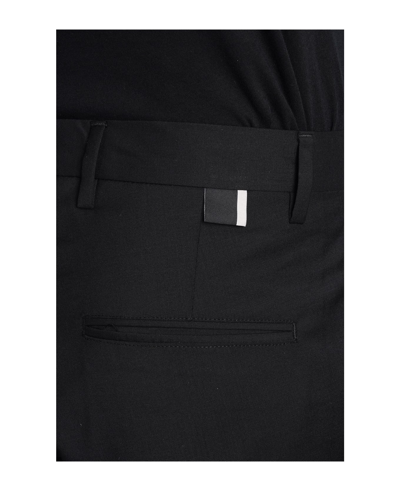 Low Brand Cooper T1.7 Tropical Pants In Black Wool - black
