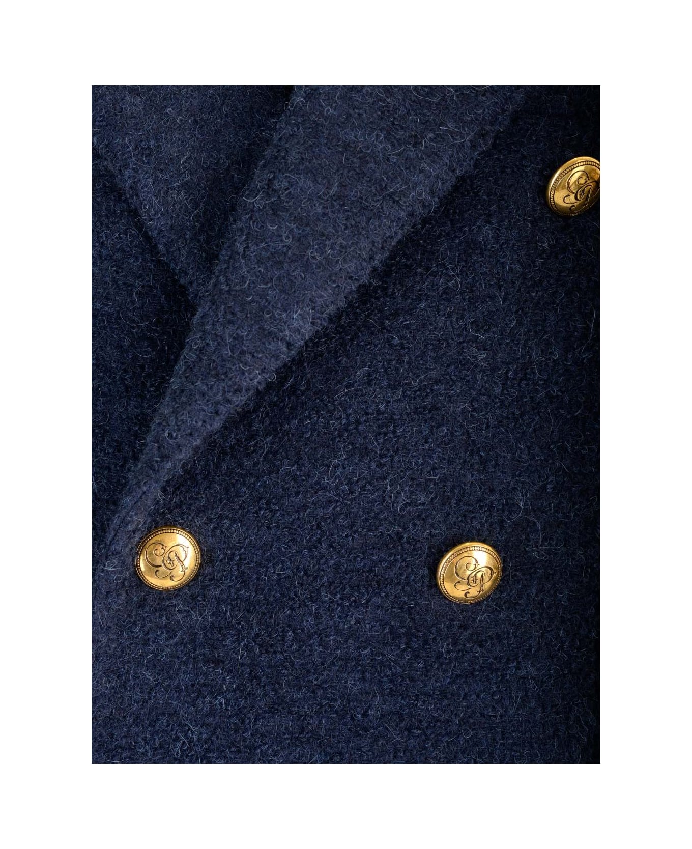 Gabriele Pasini Double-breasted Coat In Boucle - Blue