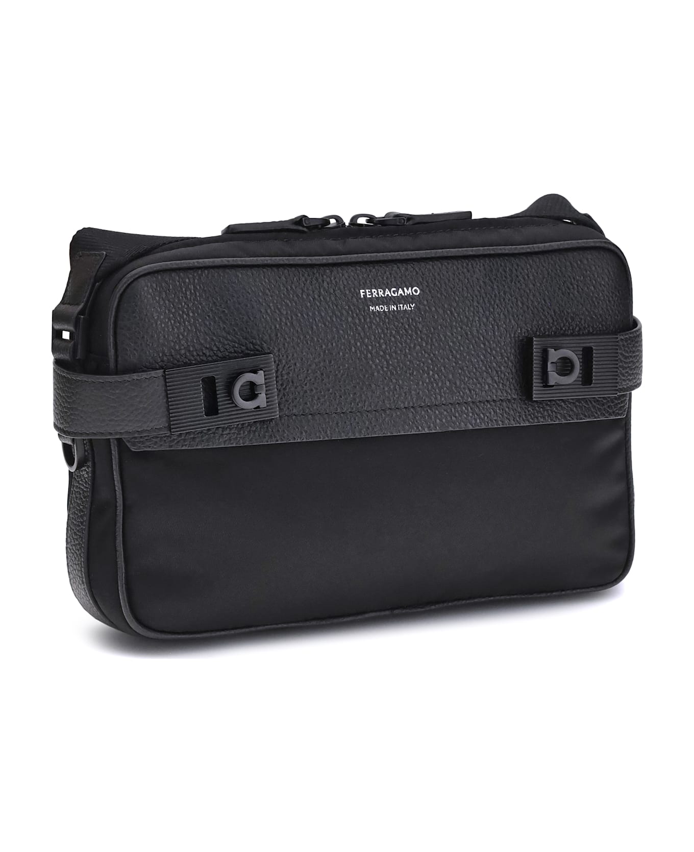 Ferragamo Gancini Buckle Shoulder Bag