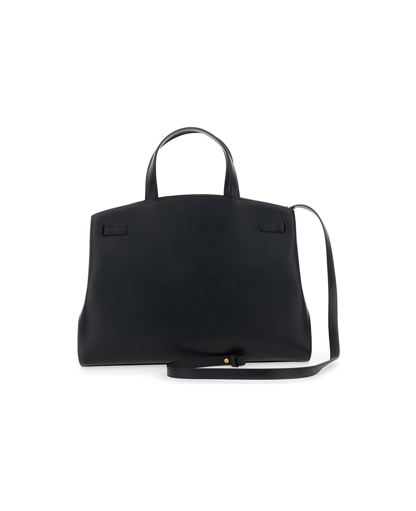 Mulberry 
pimlico
 Black Handbag With Adjustable And Removable Shoulder Strap In Leather Woman - Black