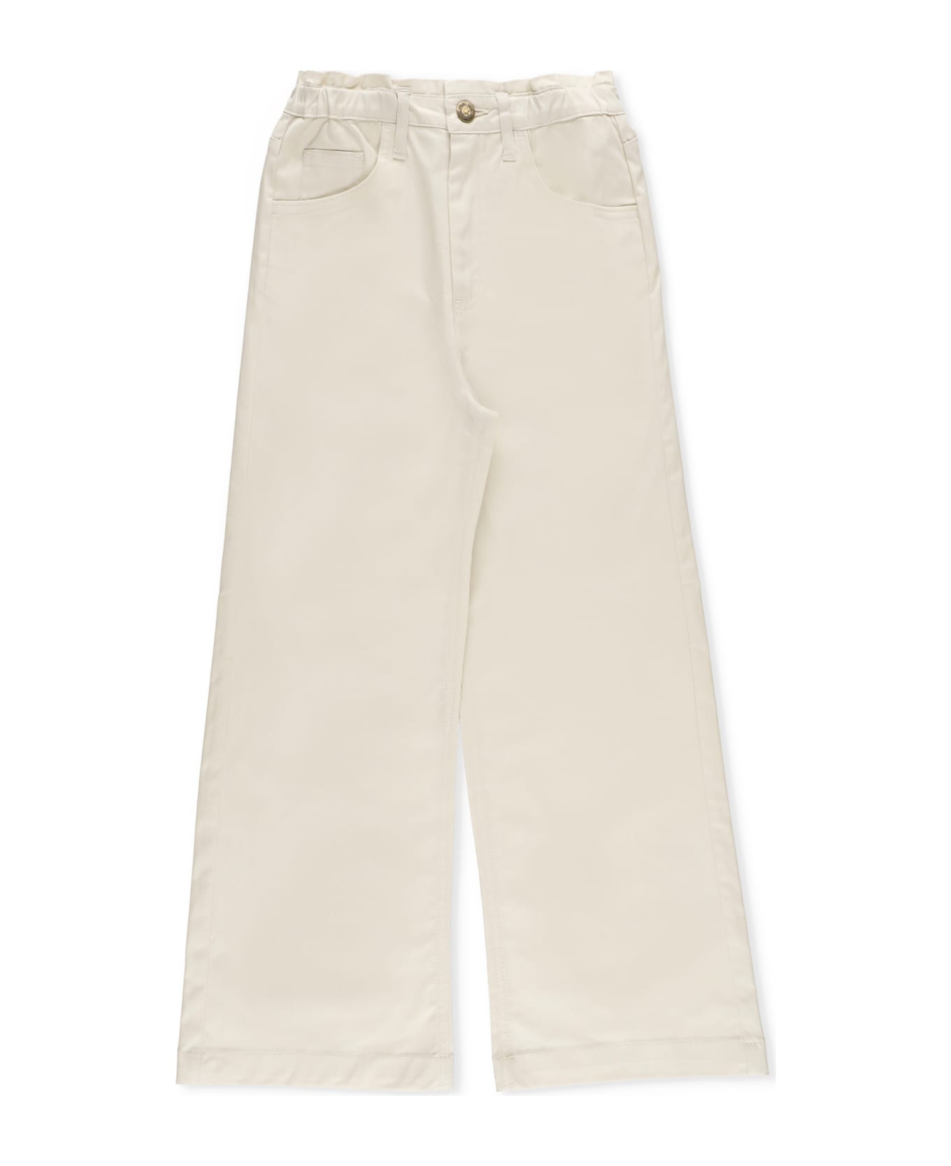 Golden Goose Cotton Palazzo Jeans - Ivory