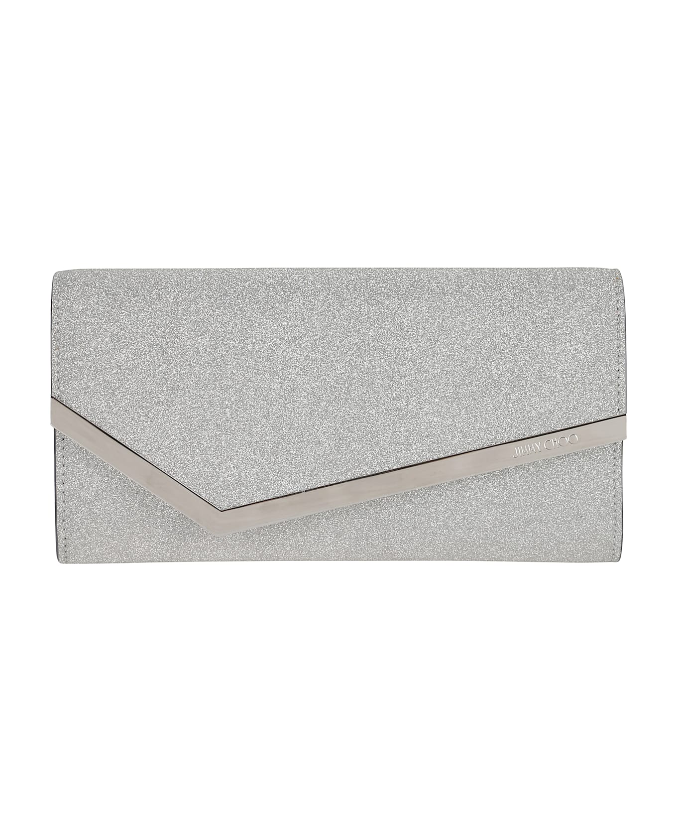 Jimmy Choo Fine Glitter Leather - Silver