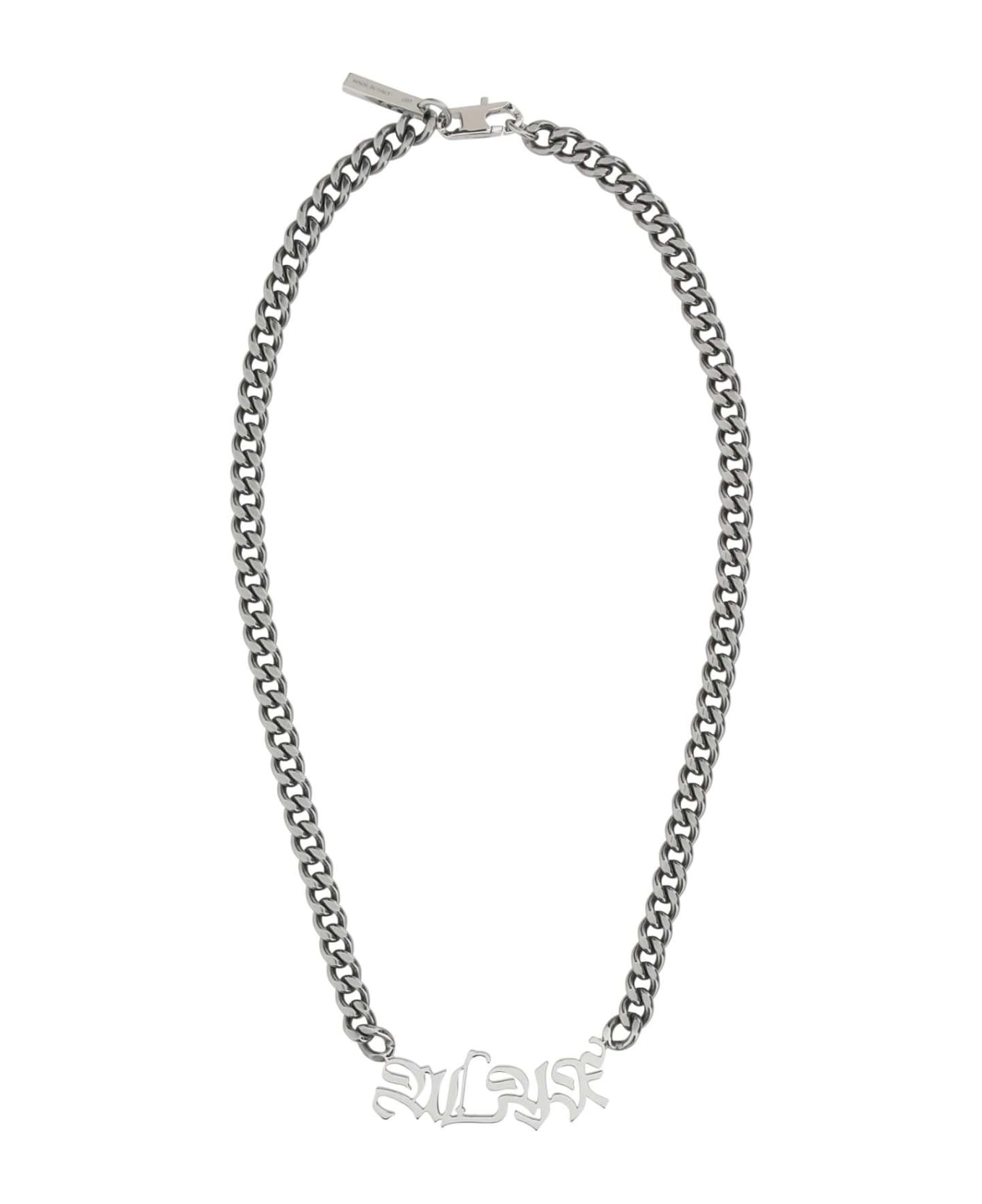 1017 ALYX 9SM Ruthenium Metal Necklace - GRY0002