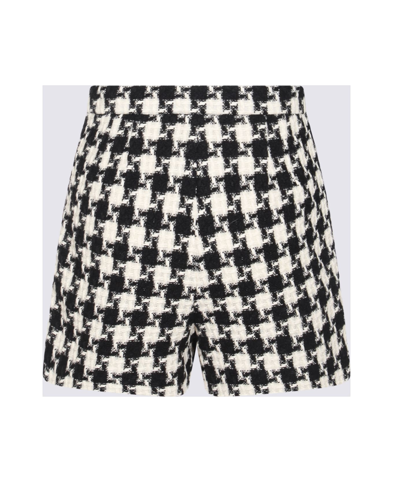 Valentino Black And White Shorts - White