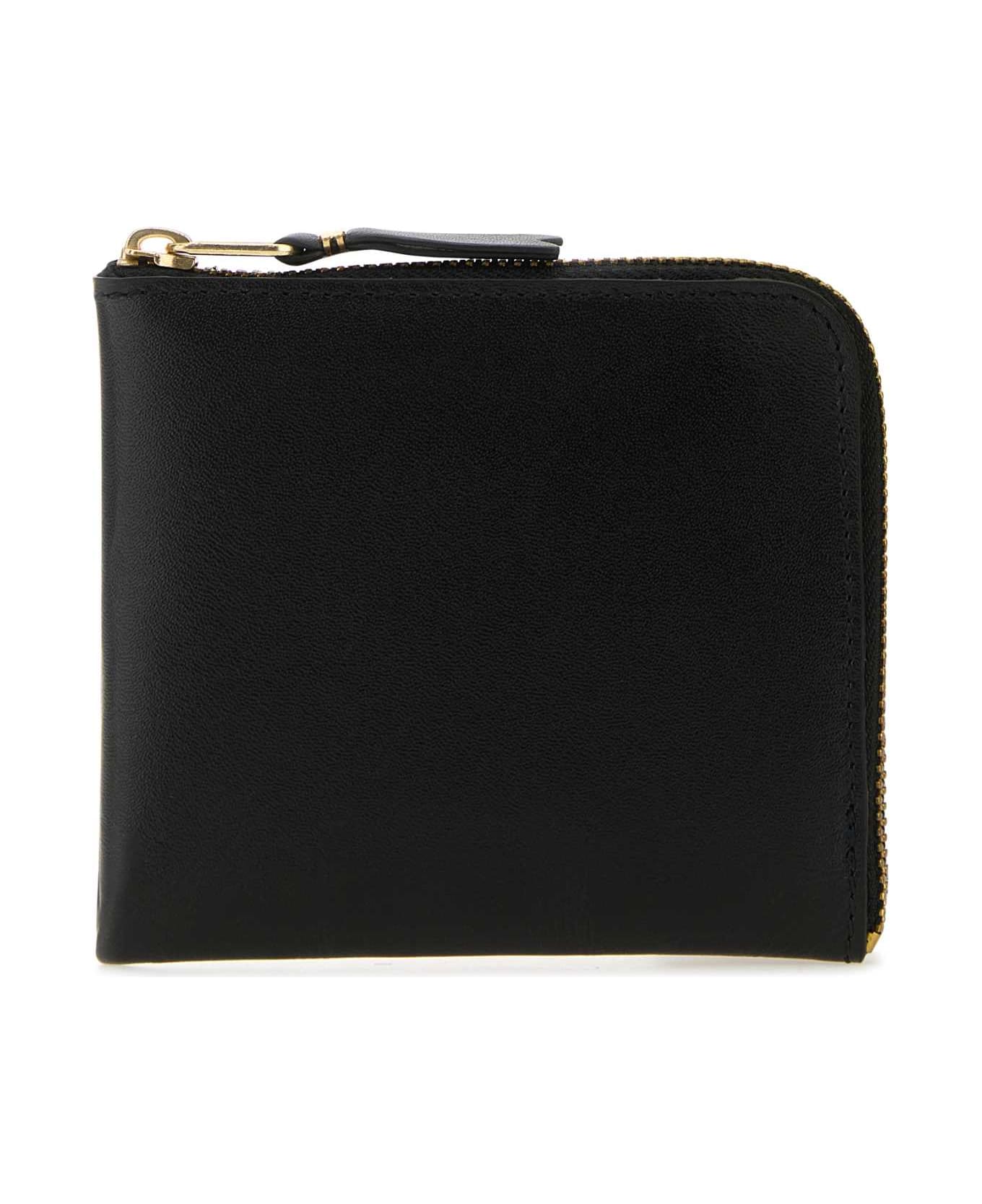 Comme des Garçons Black Leather Wallet - BLACK 財布