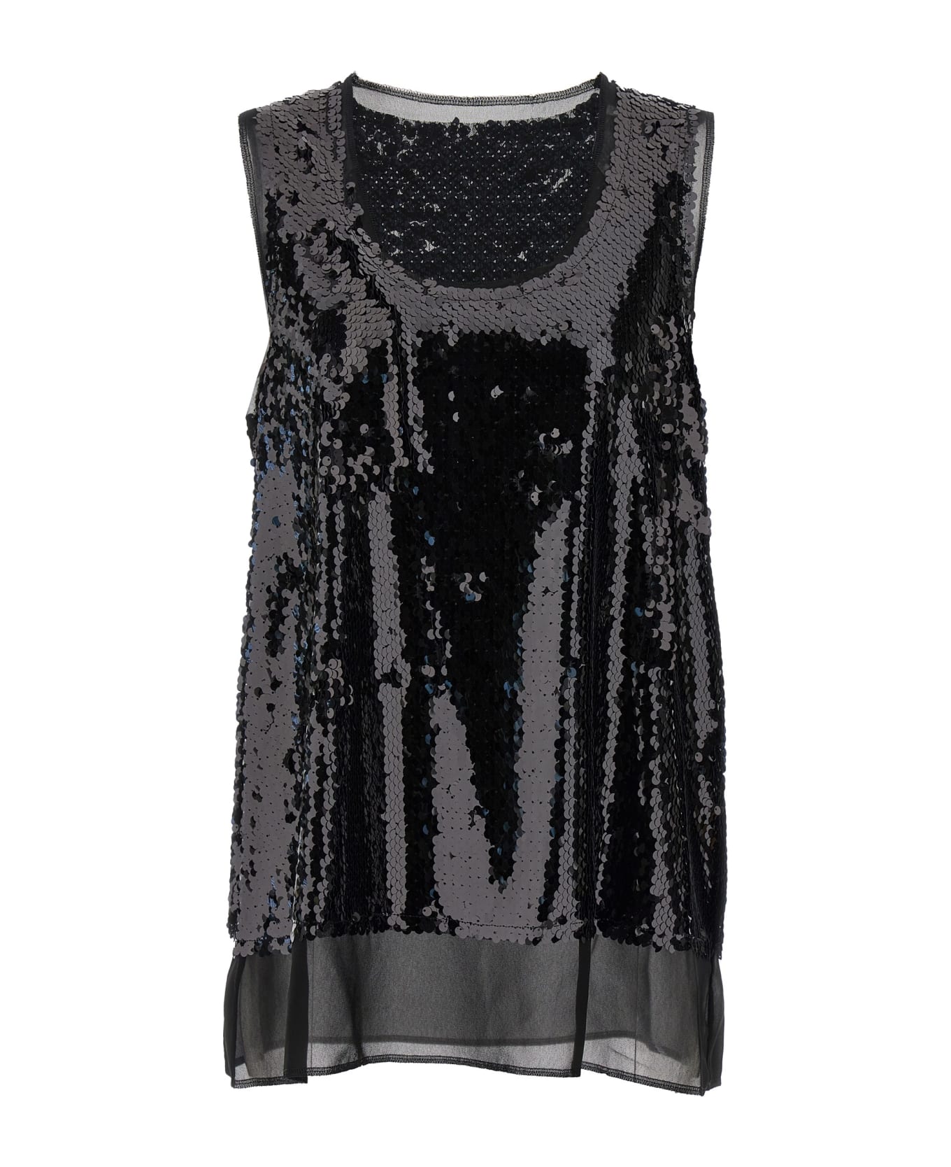 Comme des Garçons Sequin Top - Black  