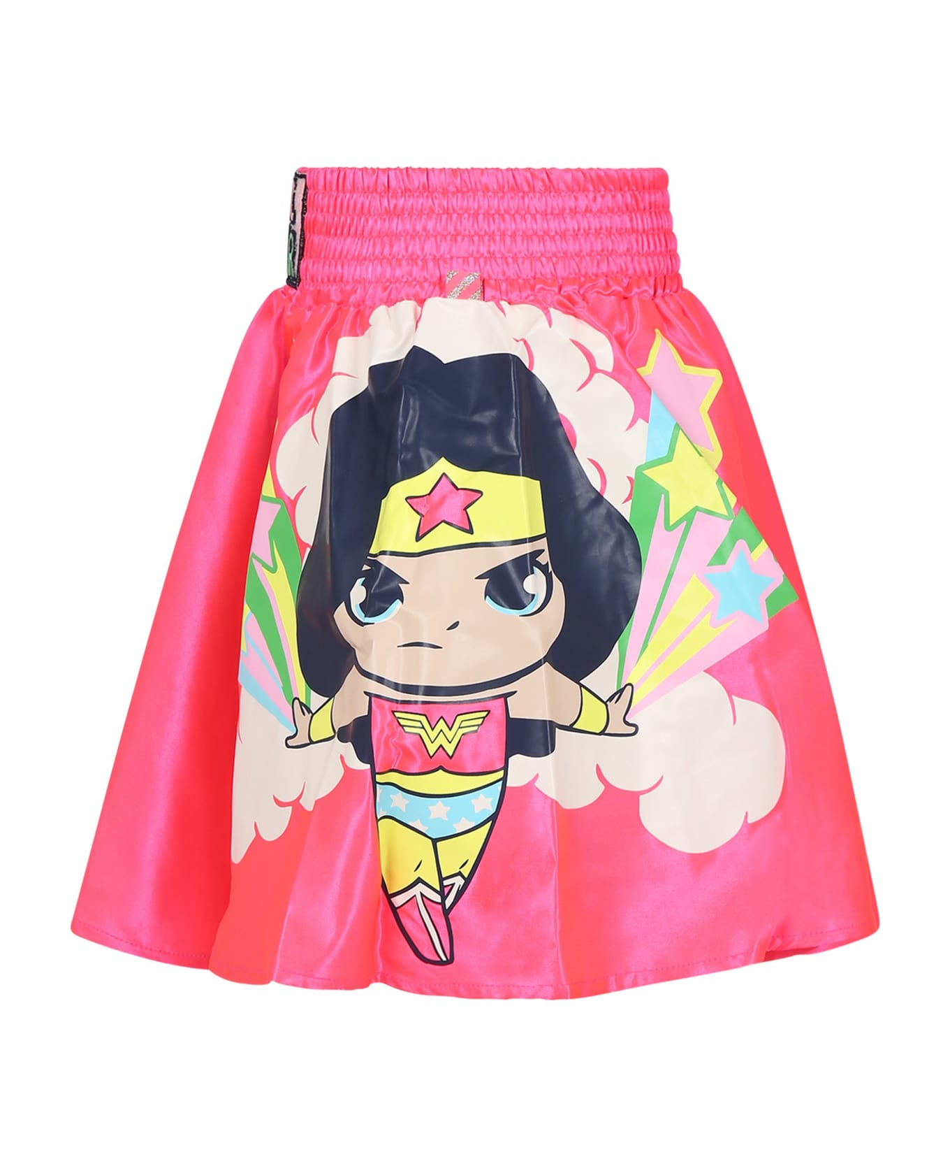 Billieblush Fuchsia Skirt For Girl With Wonder Woman - Fuchsia ボトムス