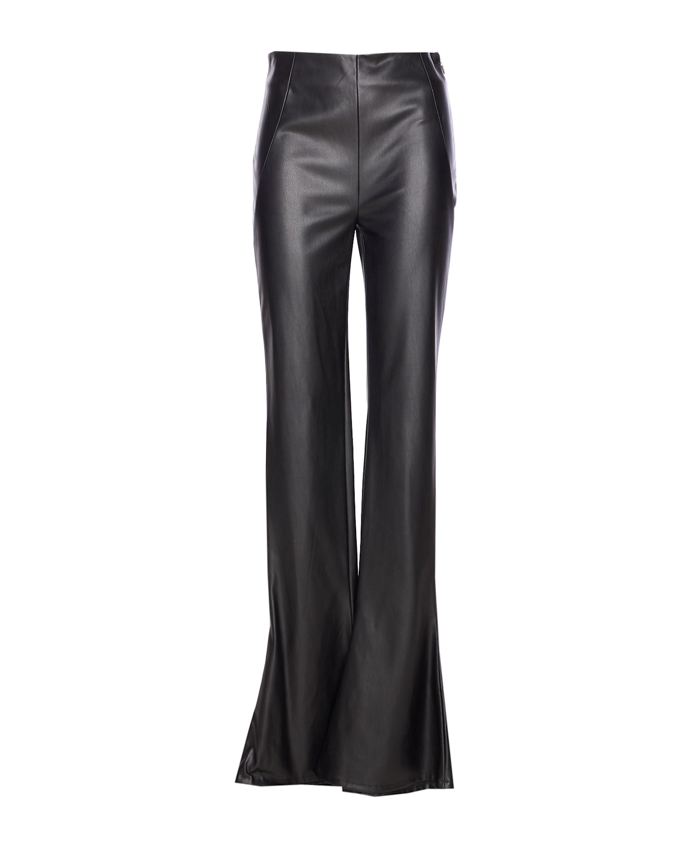 aniye by Faux Leather Trompette Carly Pants - Black