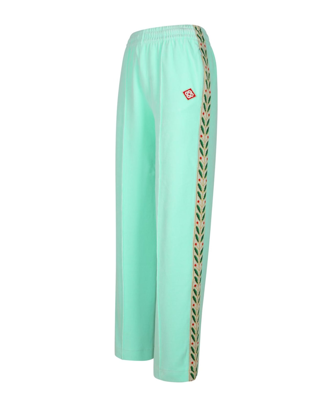 Casablanca 'jogger' Light Green Cotton Blend Pants - Green