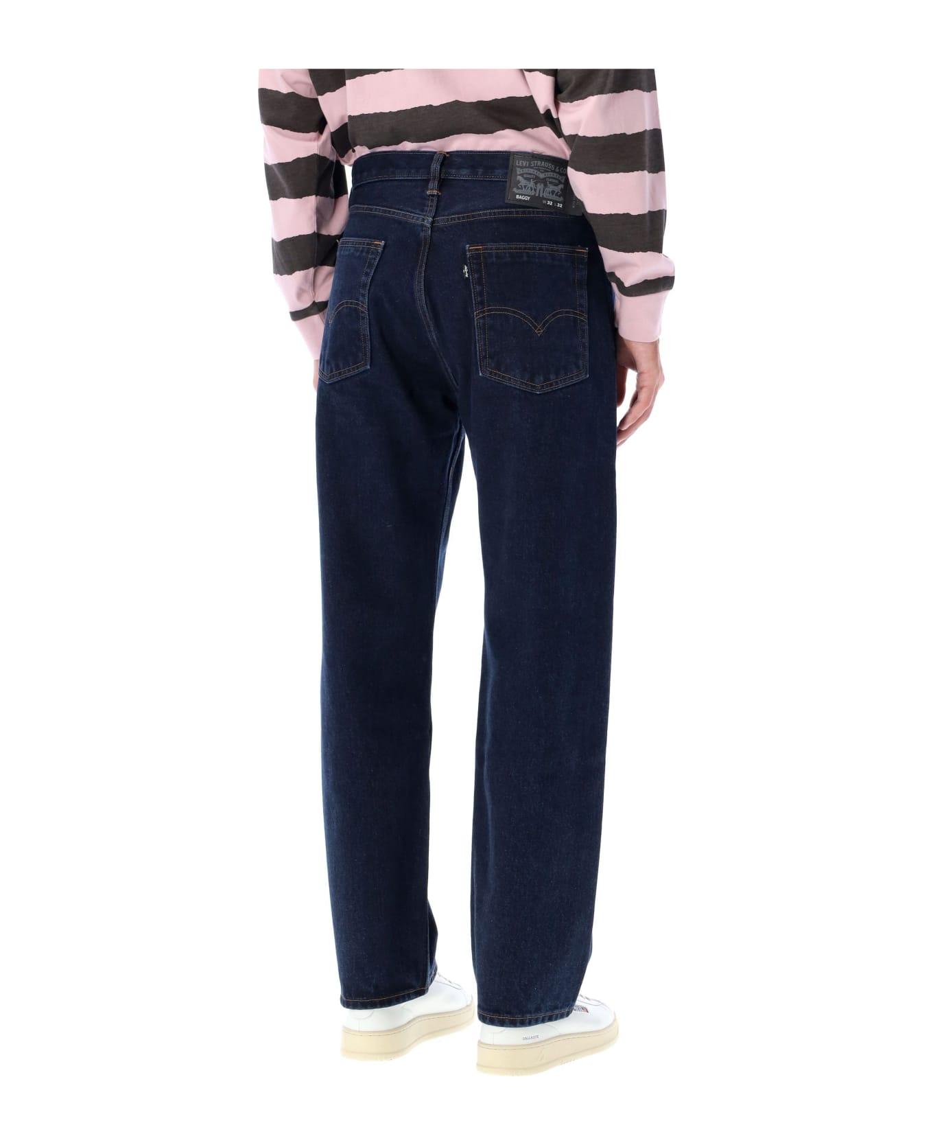 Levi's Cotton Baggy Five Pocket Jeans - DK BLUE デニム