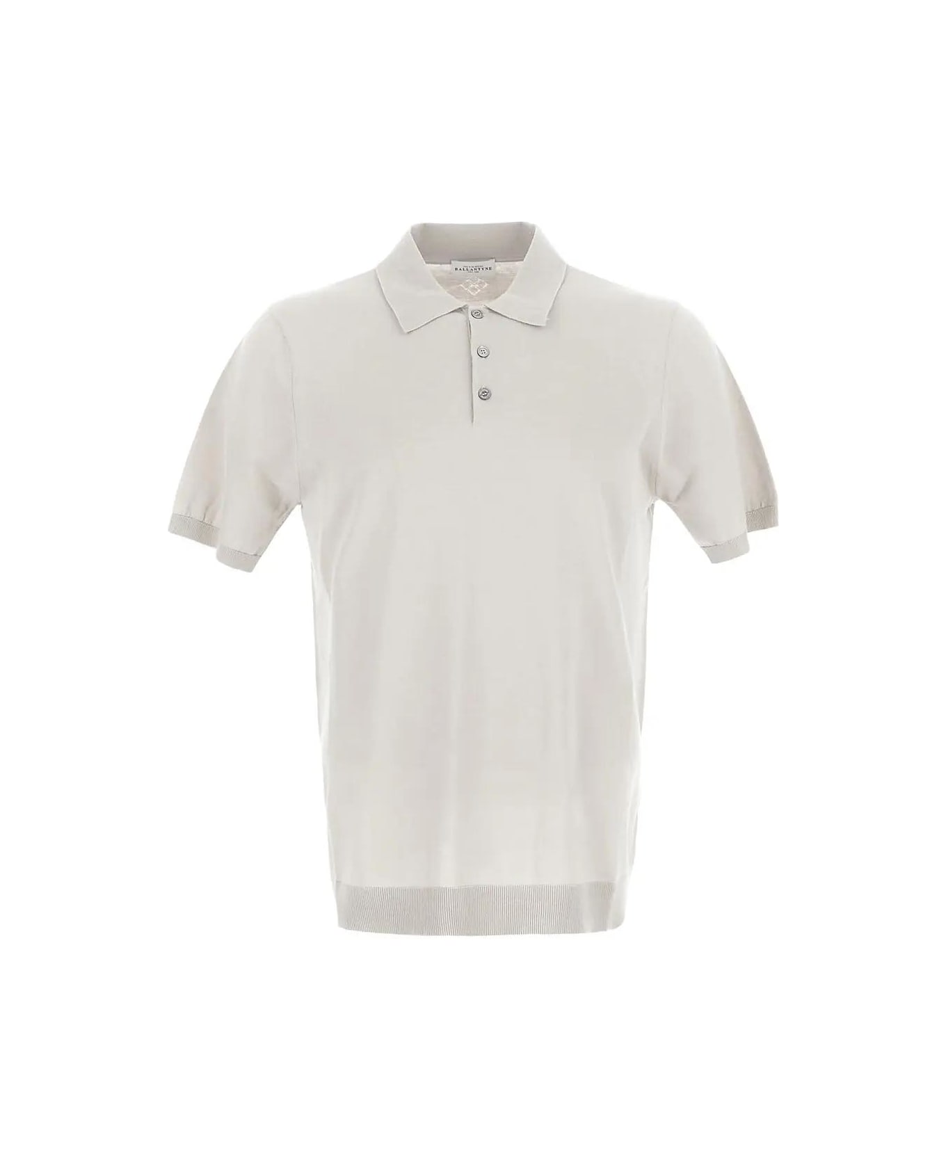 Ballantyne Polo Neck Pullover - WHITE ポロシャツ