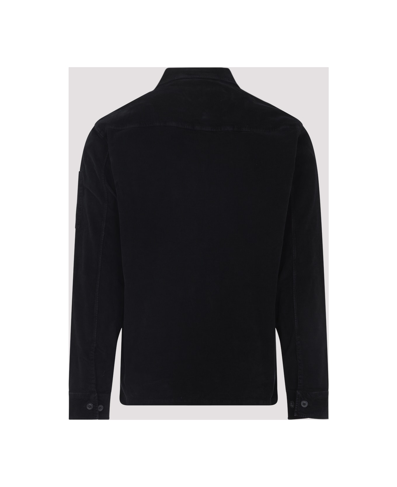 C.P. Company Ls Corduroy Shirt - BLACK