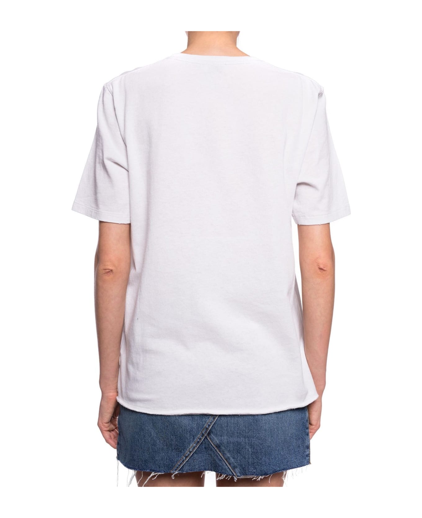 Saint Laurent Cotton Logo T-shirt - Gray Tシャツ