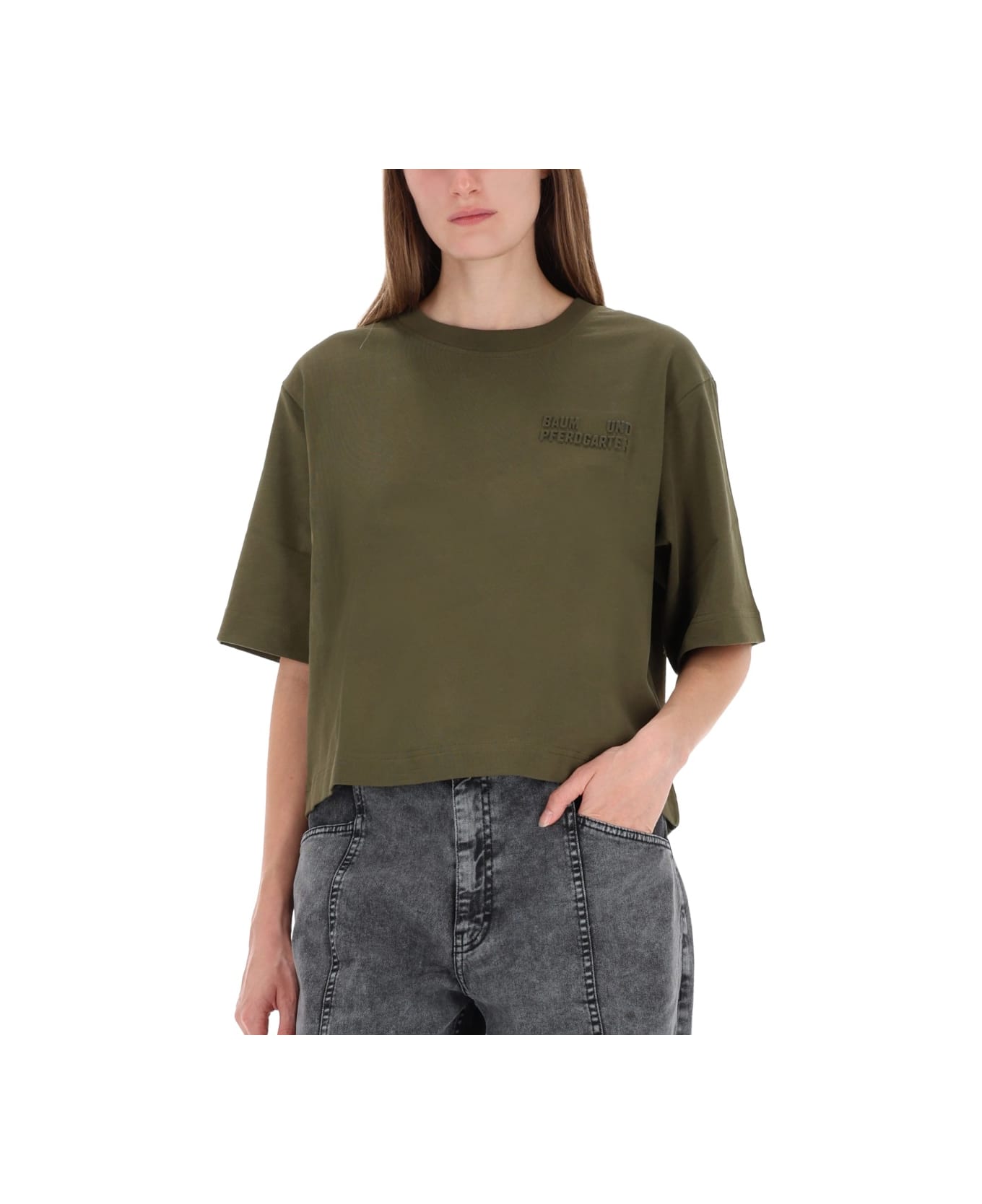 Baum und Pferdgarten T-shirt "jiana" - GREEN