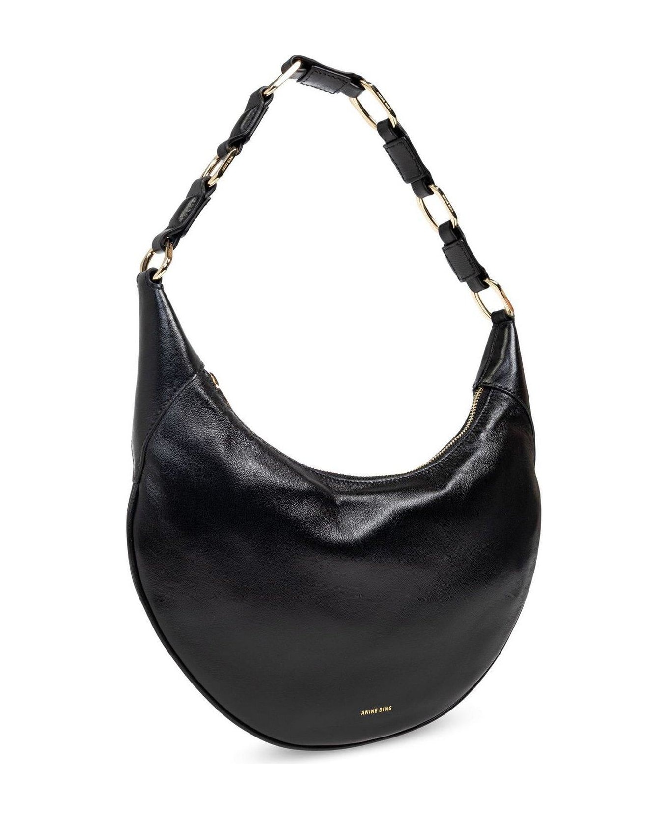 Anine Bing Kate Logo Stamp Shoulder Bag - Nero