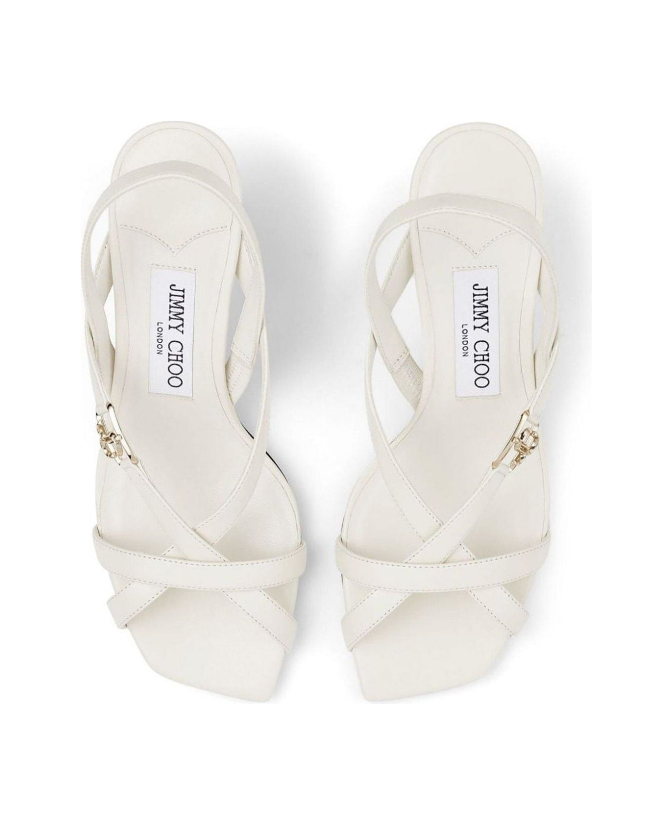 Jimmy Choo Strapped Heeled Sandals - White