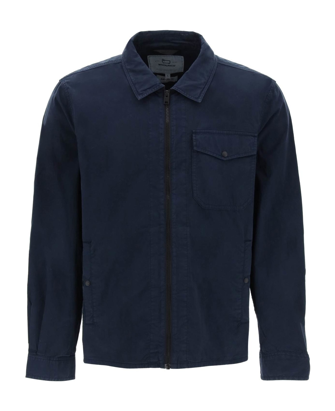 Woolrich Cotton Overshirt For - MELTON BLUE (Blue)