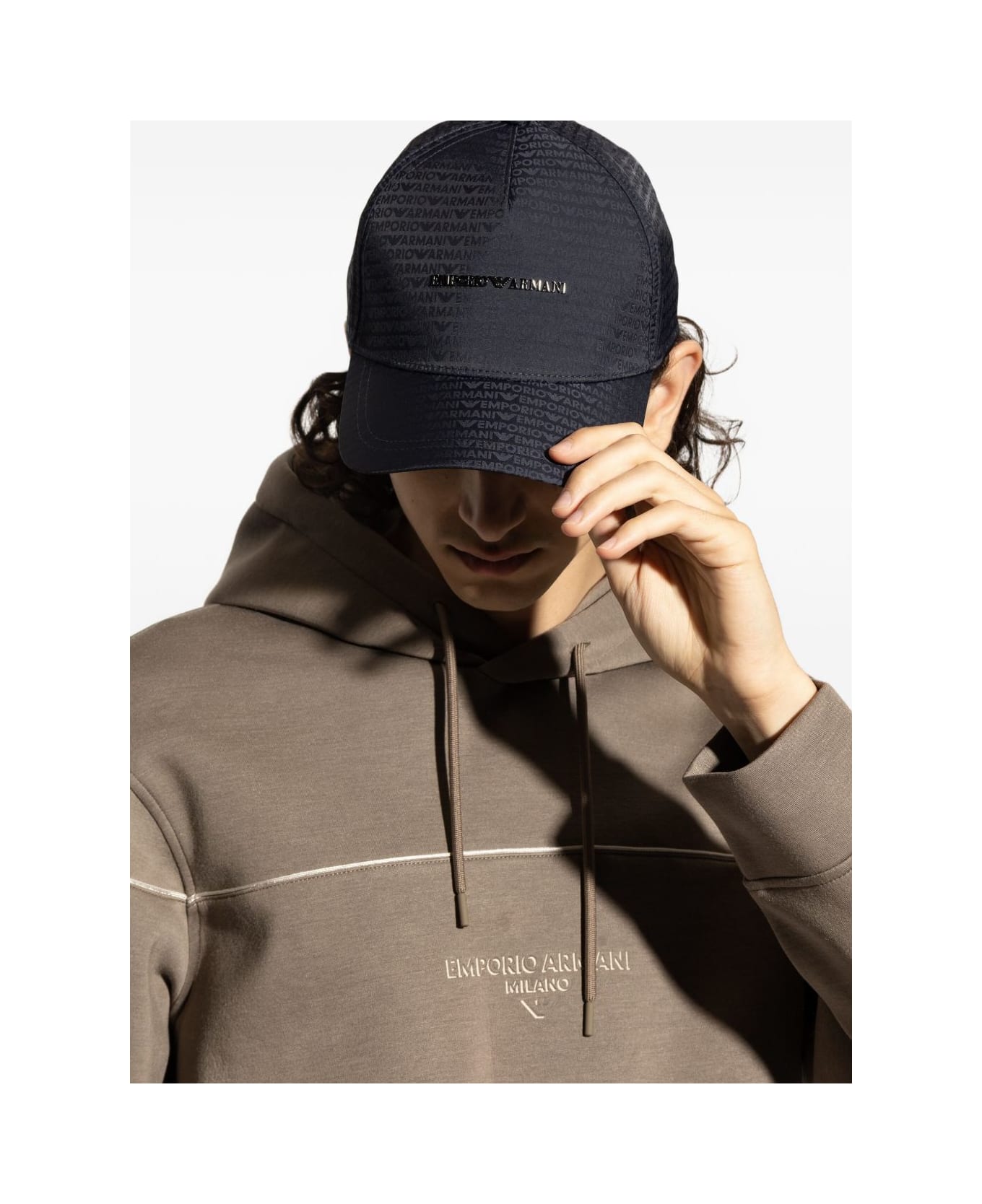 Emporio Armani Logo Baseball Cap - Blue