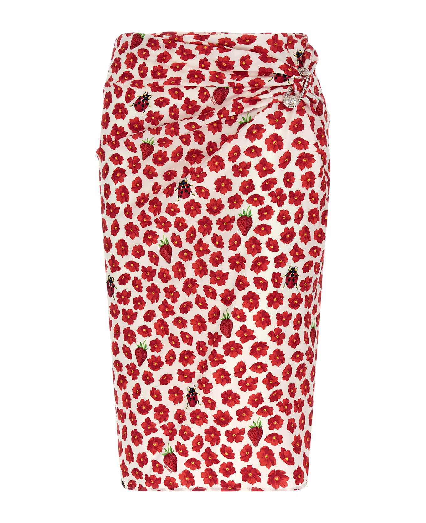 Versace 'strawberry Garden' Skirt - Multicolor