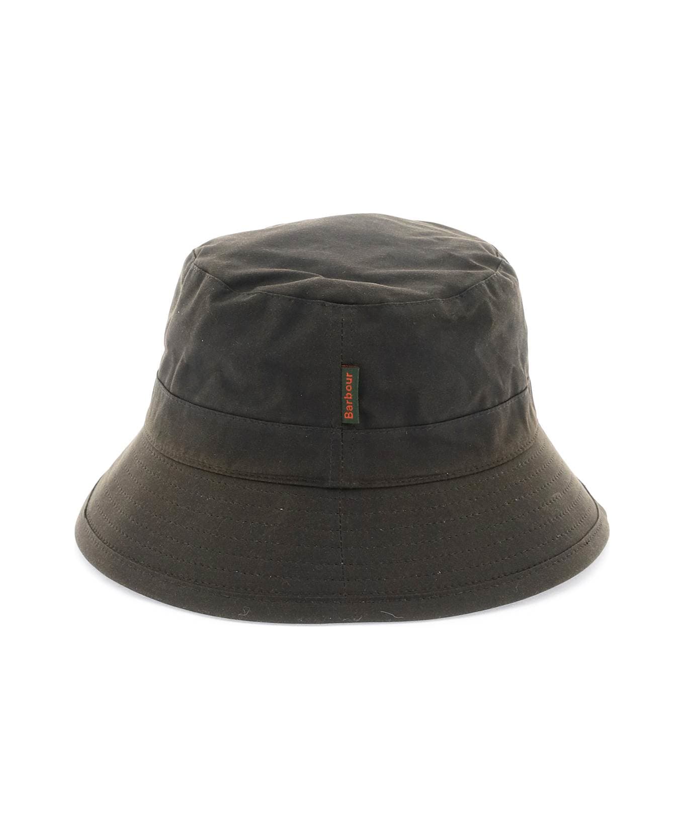 Barbour Waxed Bucket Hat - OLIVE (Brown)