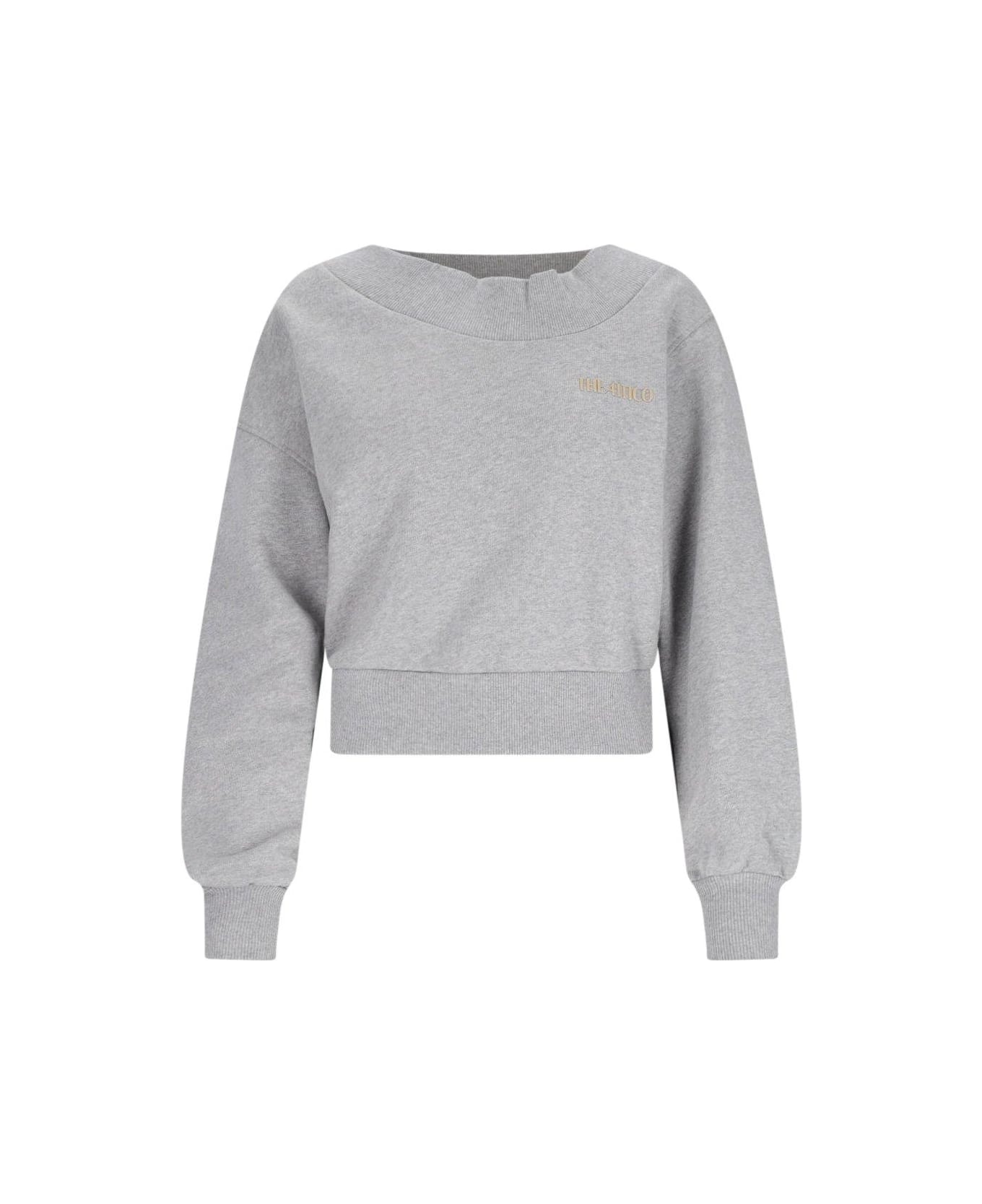 The Attico Crewneck Sweatshirt - Gray