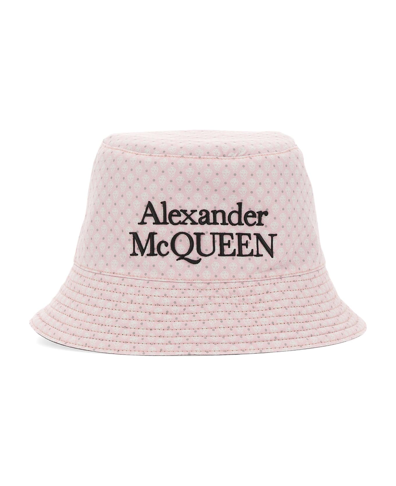 Alexander McQueen Reversible Logo Embroidered Bucket Hat - Black 帽子