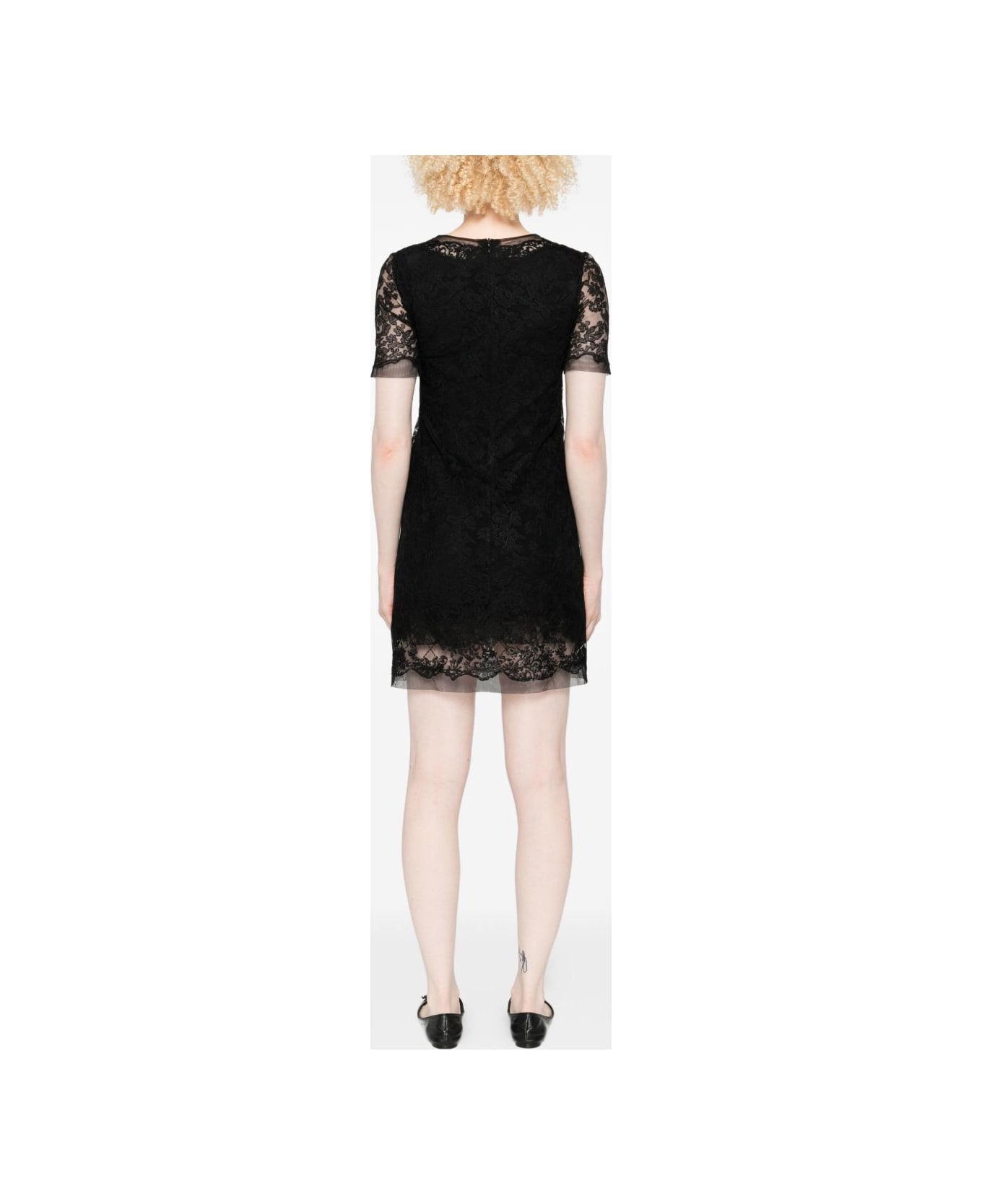 Ermanno Scervino Lace Short Dress - Black