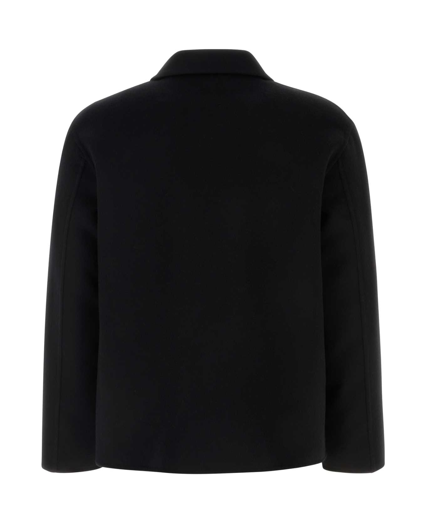 Loewe Black Wool Blend Jacket - BLACK