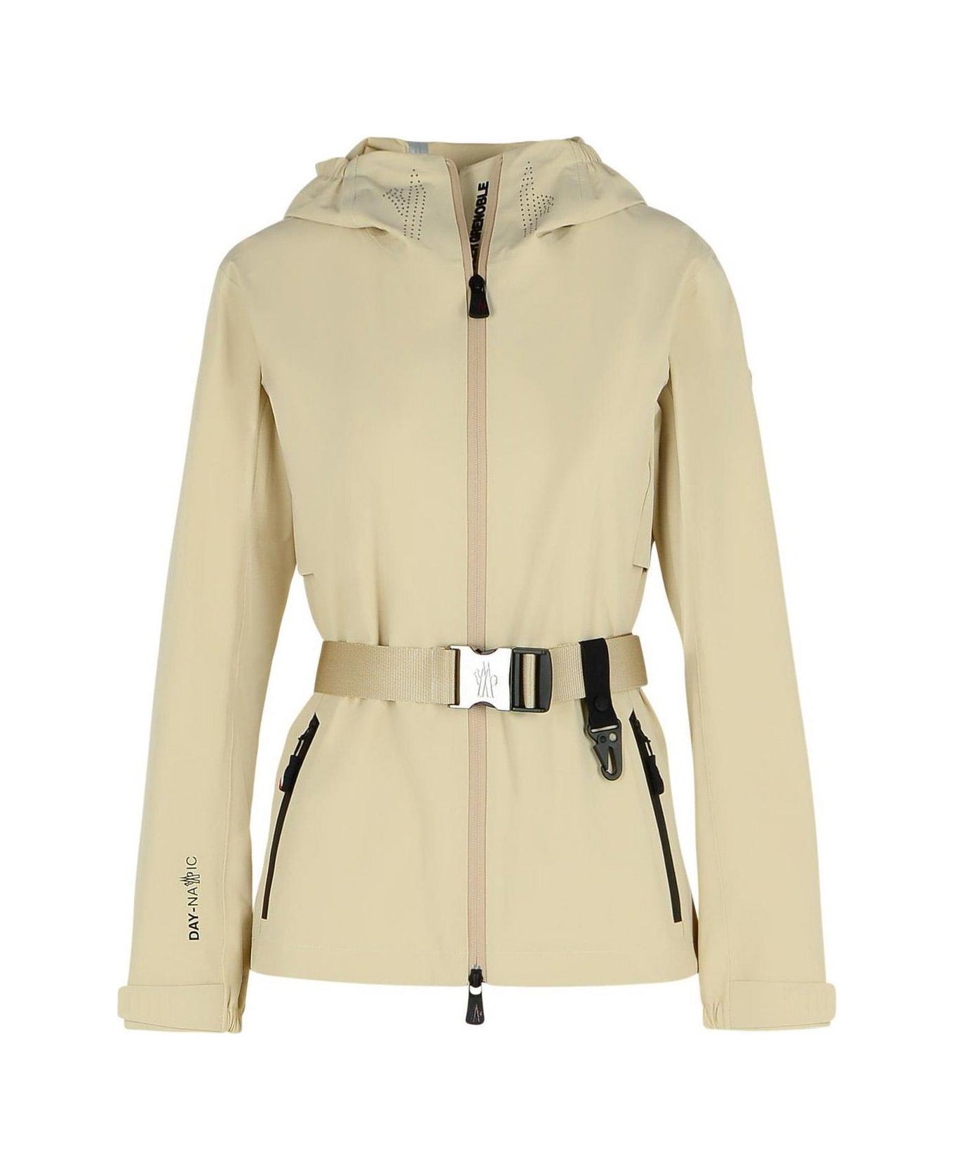 Moncler Grenoble Fex Hooded Shell Jacket - Beige