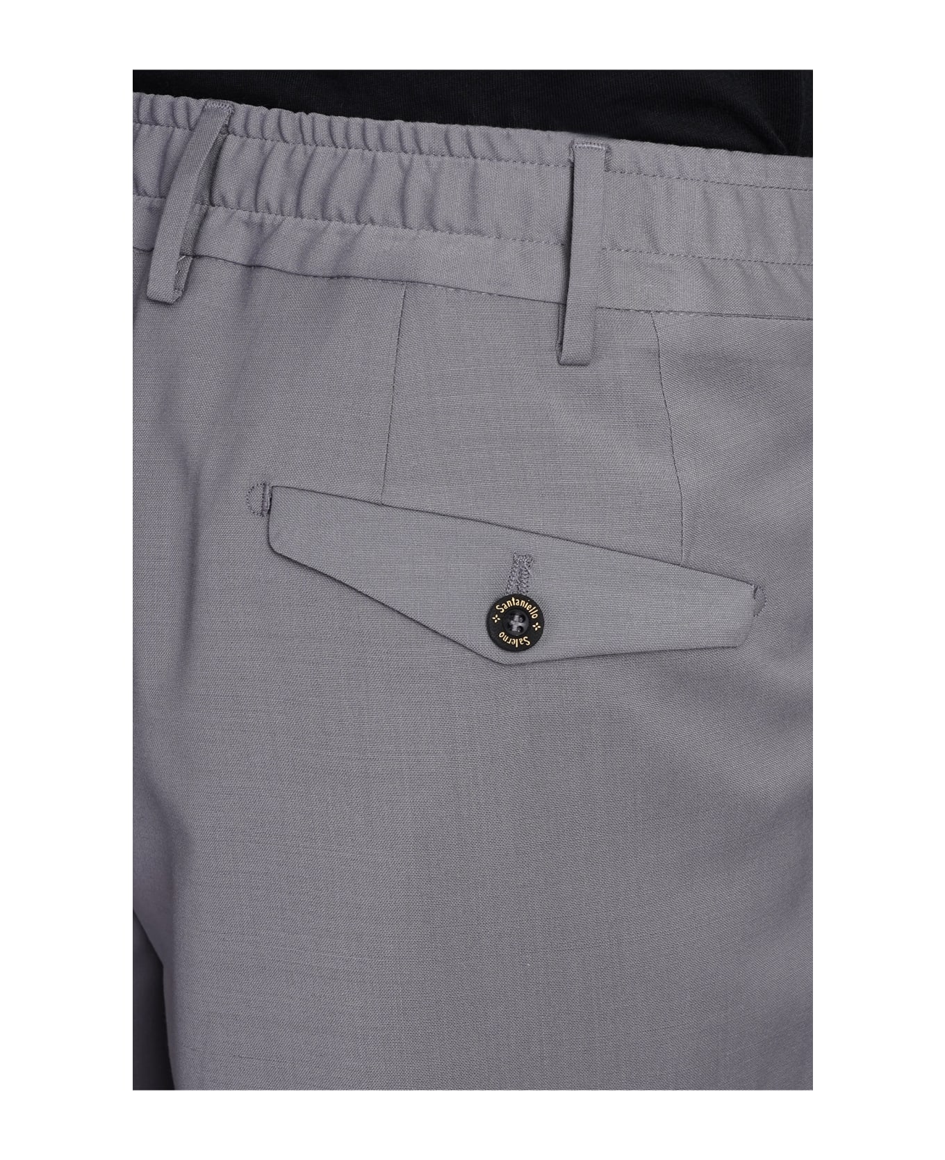 Santaniello Pants In Grey Polyester - grey