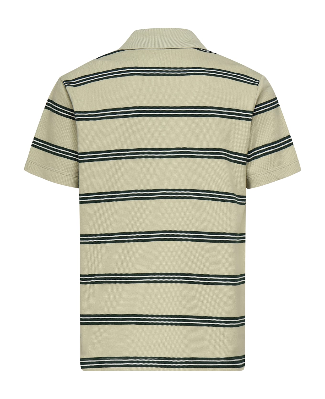 Burberry Striped Cotton Polo - Green