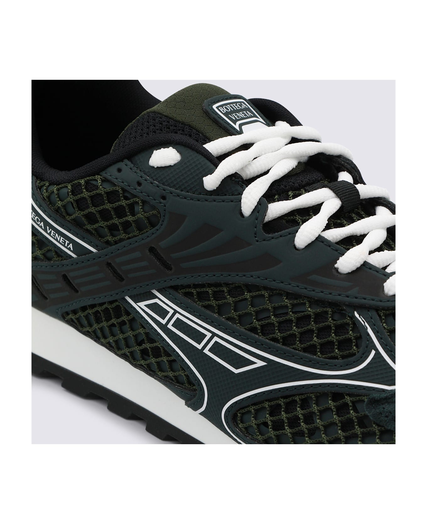 Bottega Veneta Dark Green Sneakers - Green