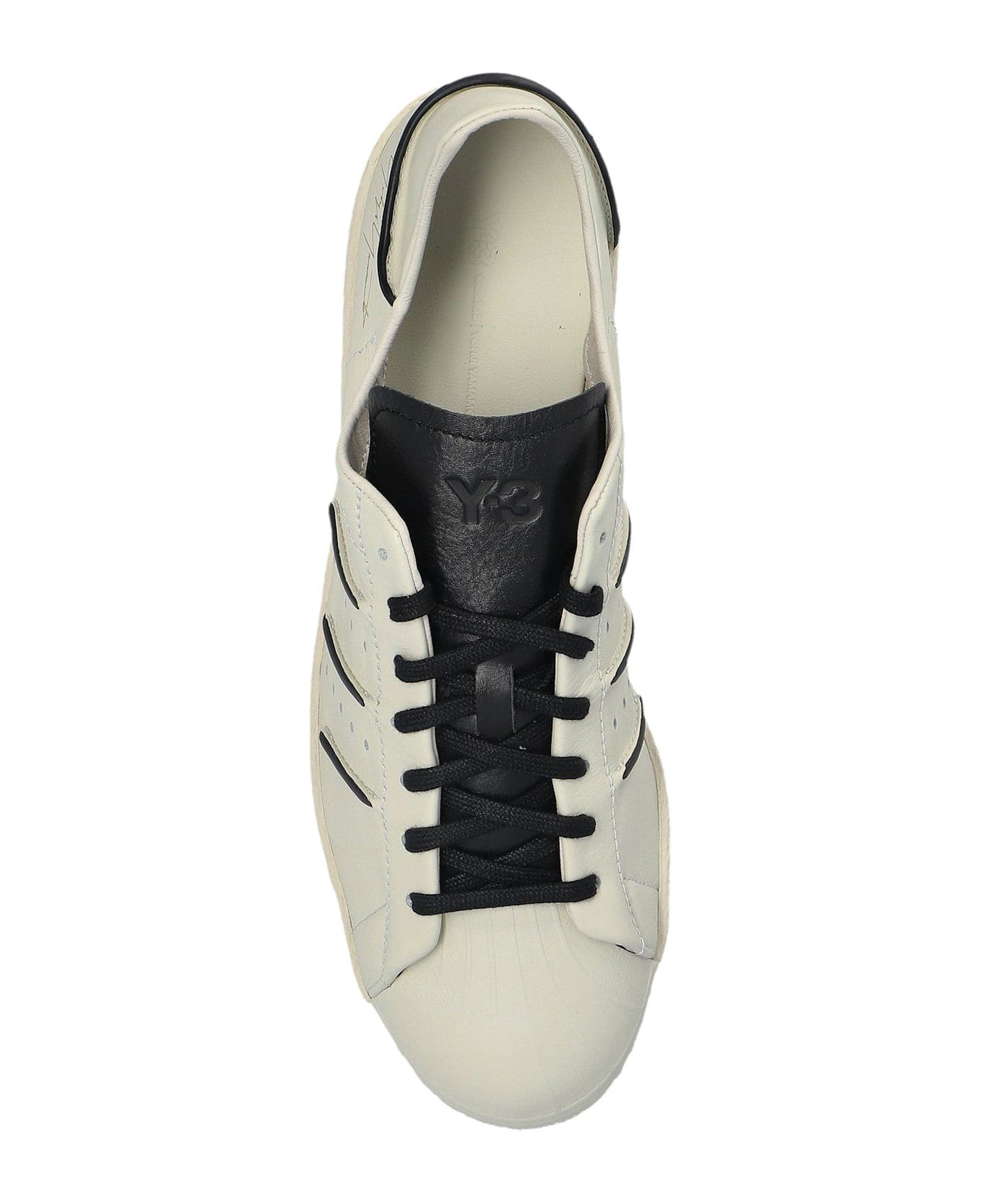 Y-3 Superstar Sneakers - TALCTALCBLACK