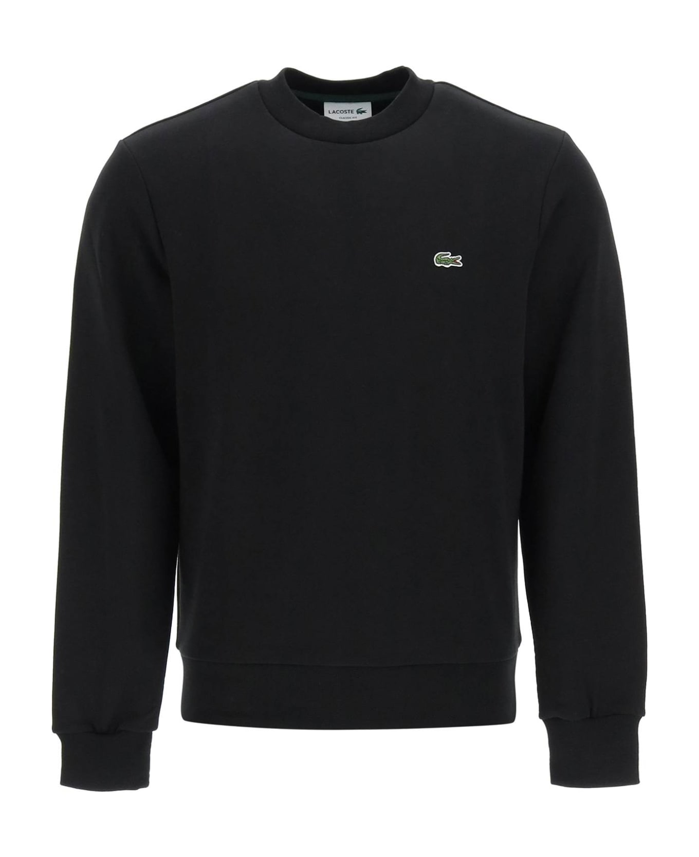 Lacoste Classic Fit Crewneck Sweatshirt - Black