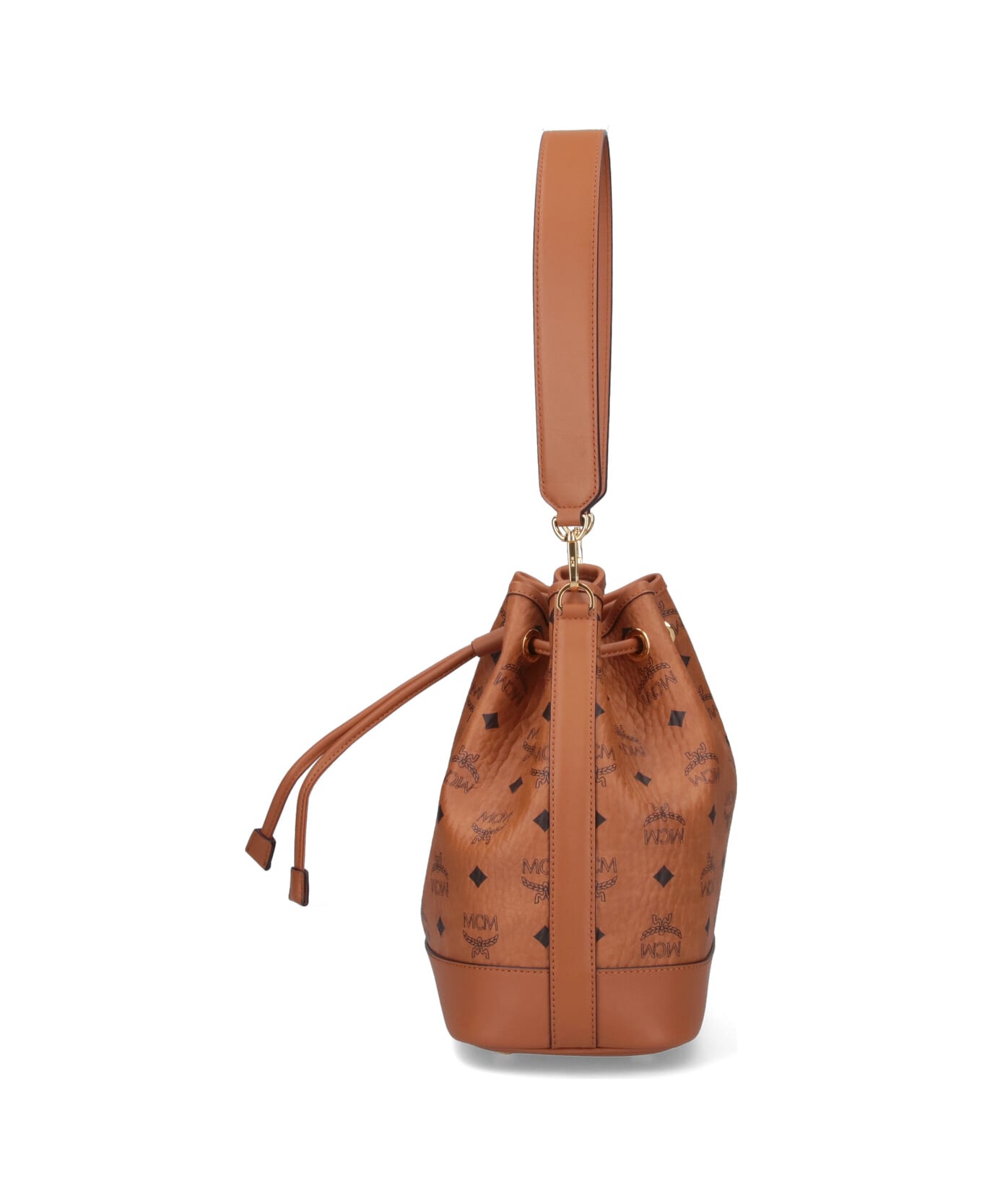 MCM Medium Bucket Bag "dessau" - Brown