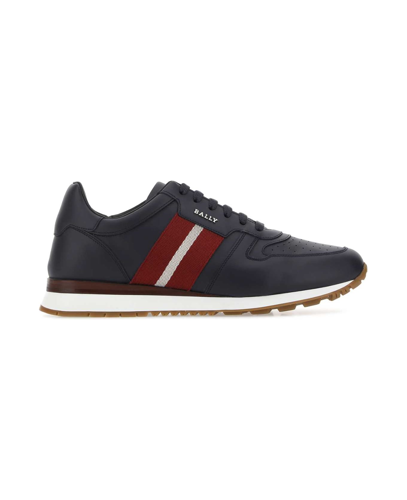 Bally Blue Leather Astel Sneakers - INK15