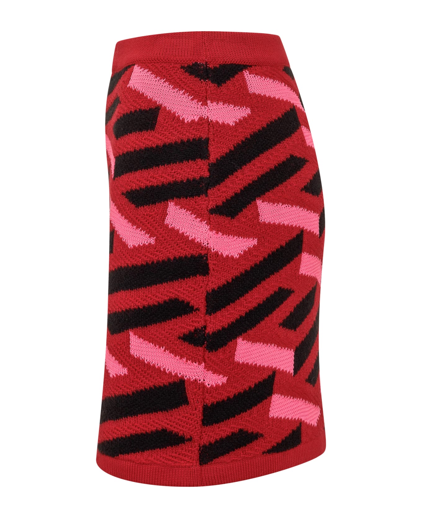 Versace Knitted Skirt - PARED RED FUXIA