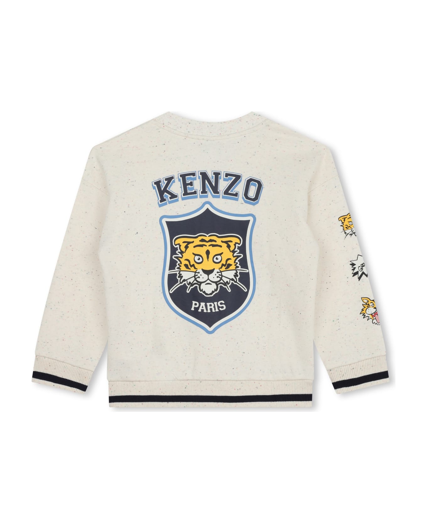 Kenzo Kids Cardigan Con Logo - Cream ニットウェア＆スウェットシャツ