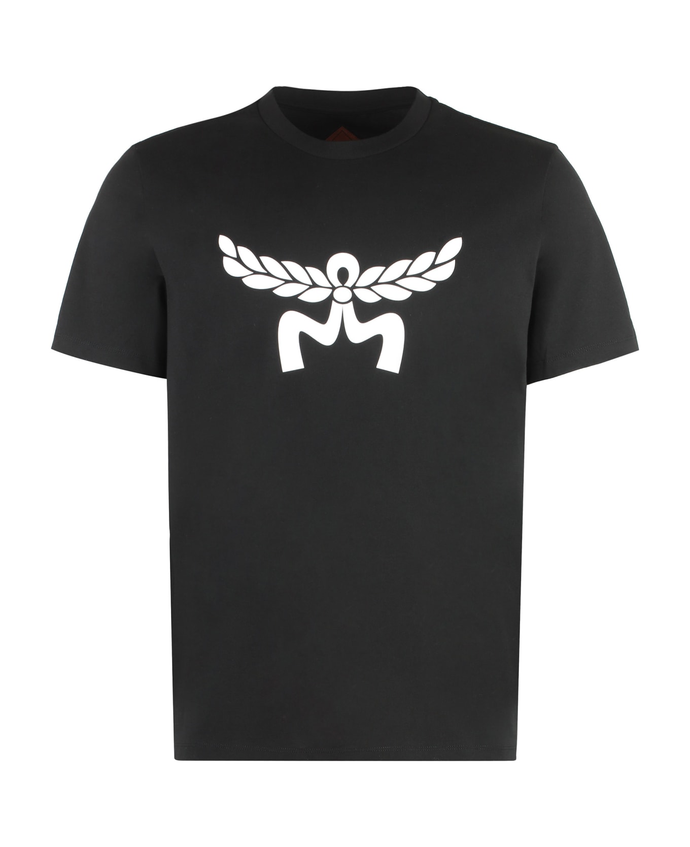 MCM Cotton Crew-neck T-shirt - black シャツ