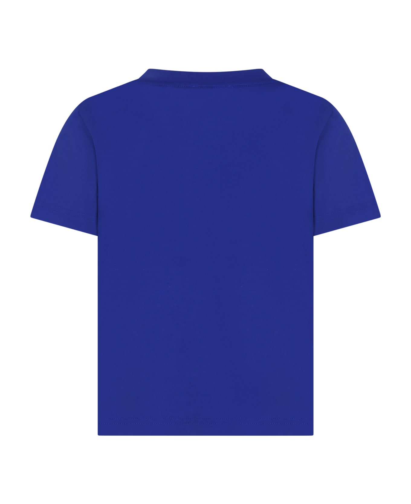 Burberry Blue T-shirt For Boy With Logo - Blue