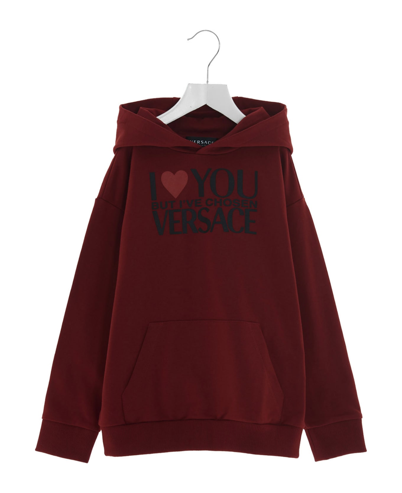 Versace 'i Love Versace' Hoodie - Red