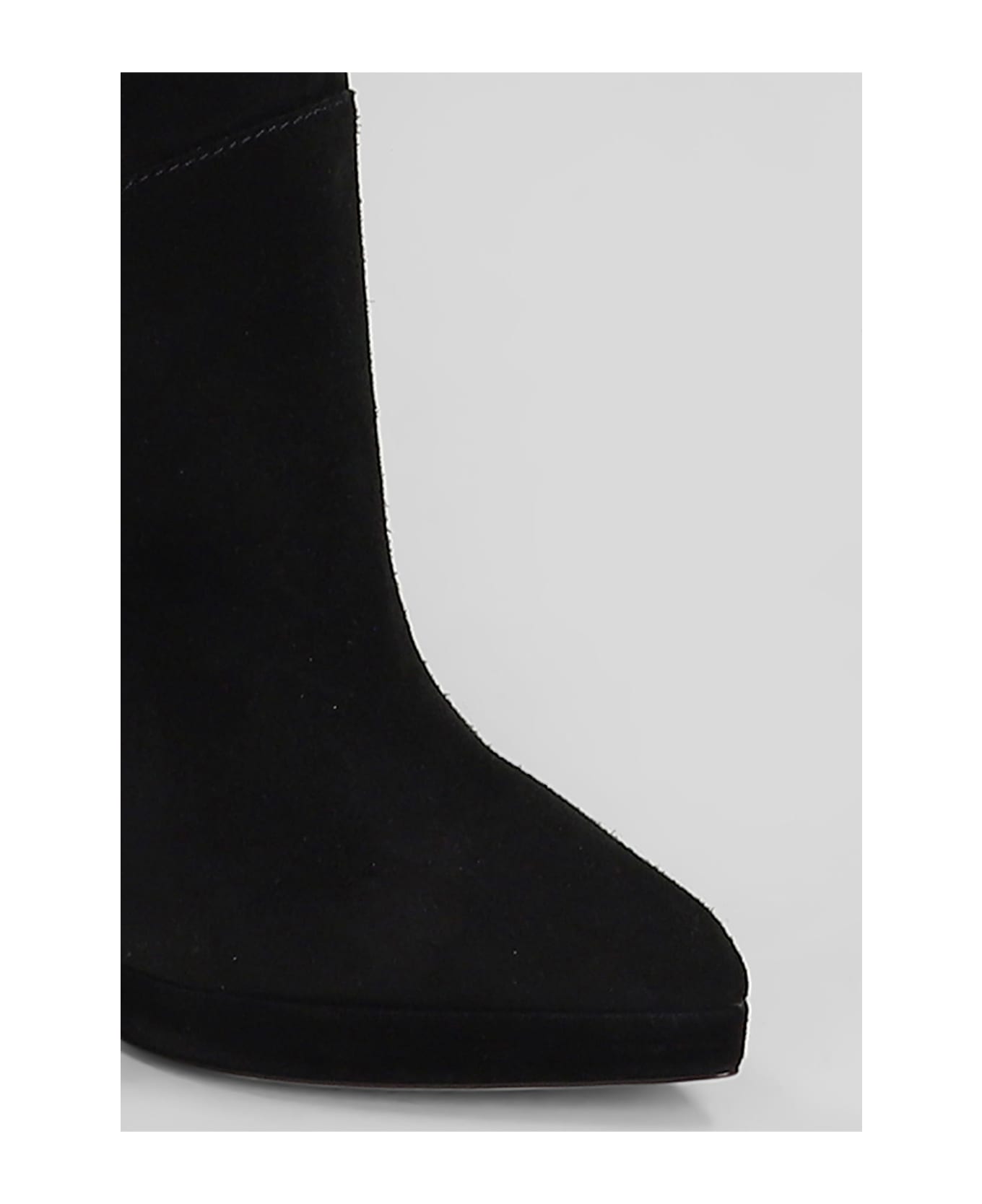 Casadei High Heels Boots In Black Suede - black