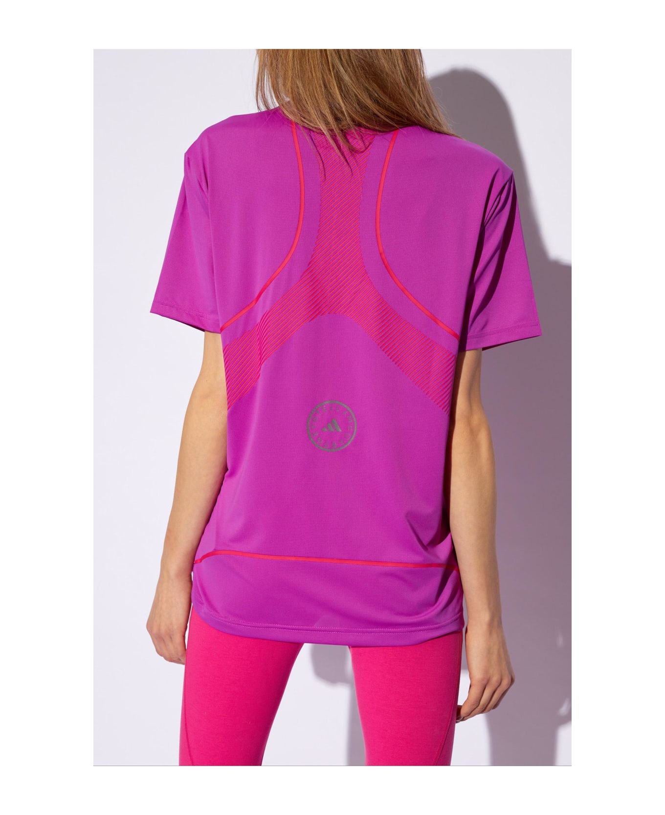 Adidas by Stella McCartney Training T-shirt With Logo - Fuchsia