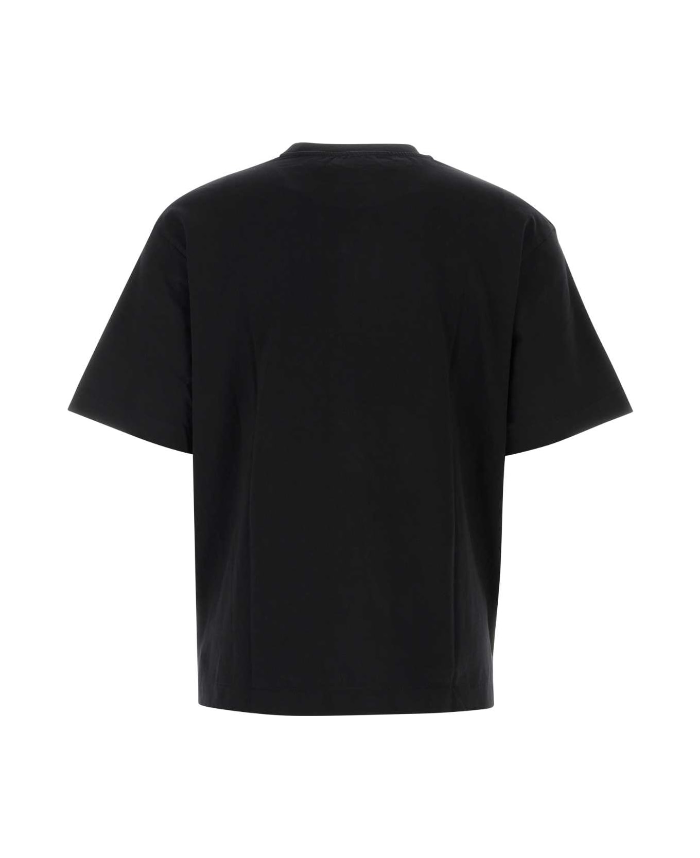 Off-White Black Cotton Oversize T-shirt - 1001