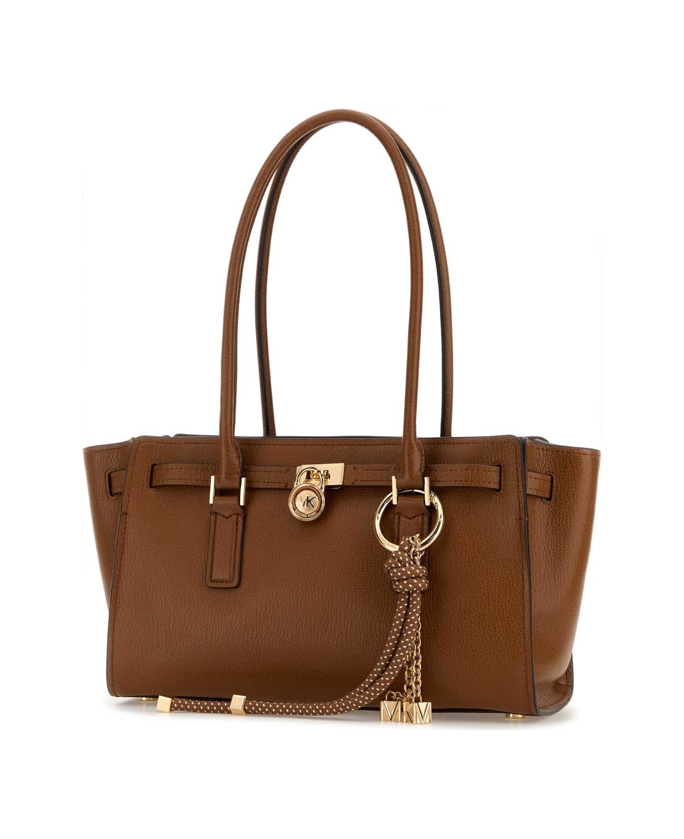 Michael Kors Camel Leather Hamilton Shopping Bag - LUGGAGE